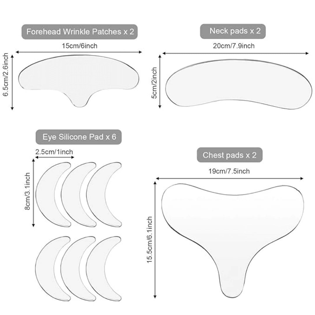 Patch in silicone medico extra Lifting (Viso & Décolleté) - riutilizzabili